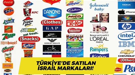 Türkiye’de satılan İsrail malları ve markaları tam liste 2024.